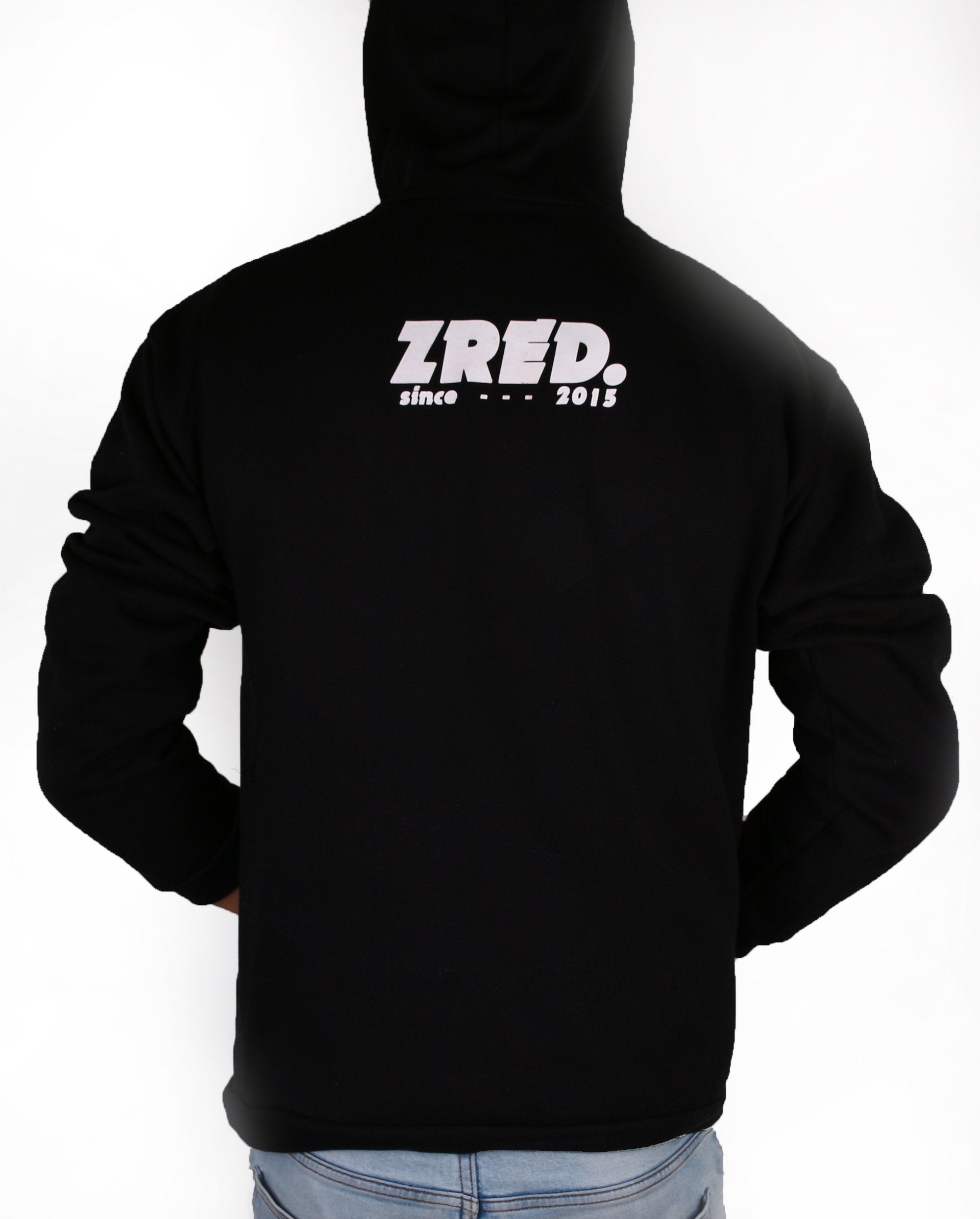 Back to classic autumn Hoodie - black/white - Herren