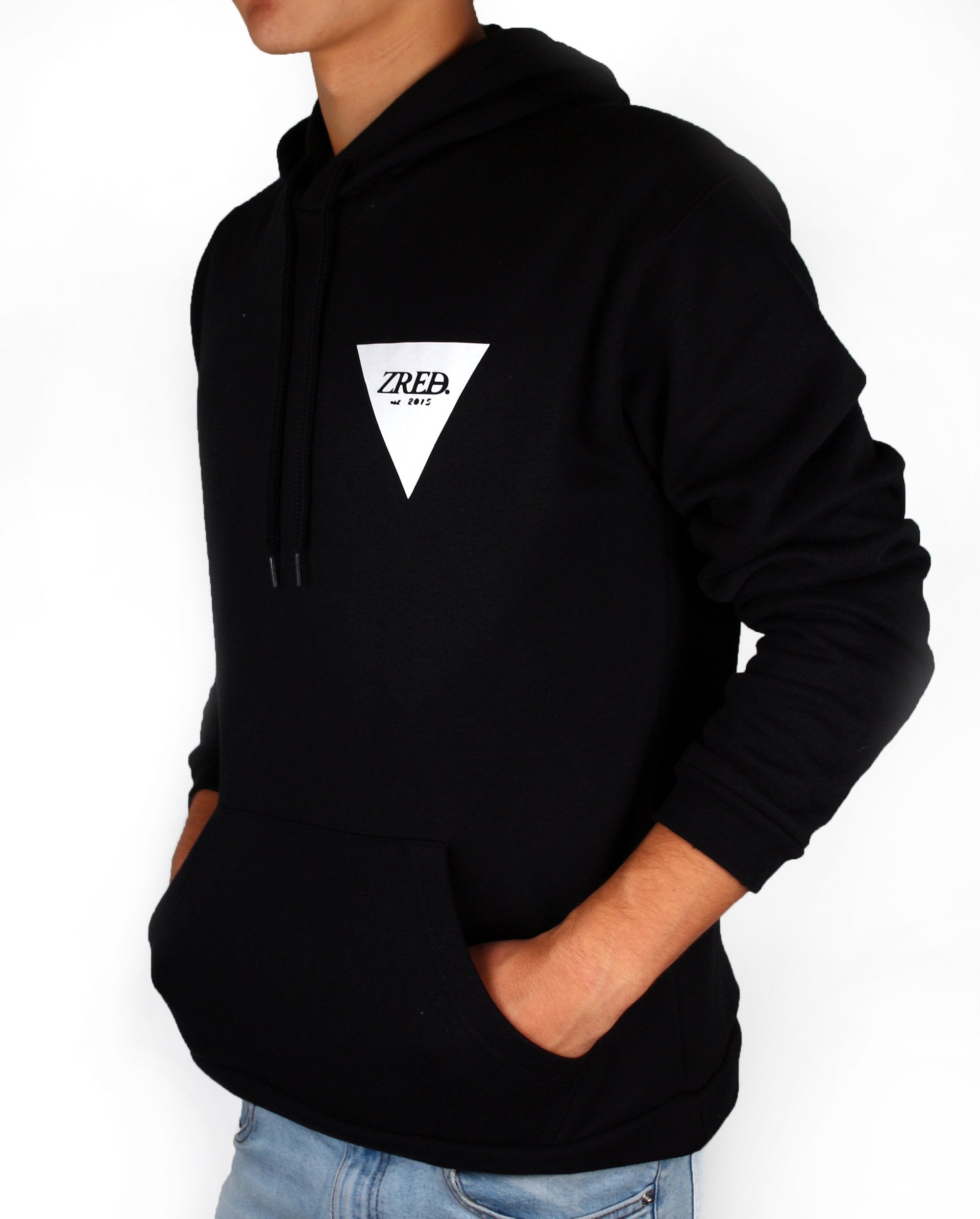 Back to classic autumn Hoodie - black/white - Herren
