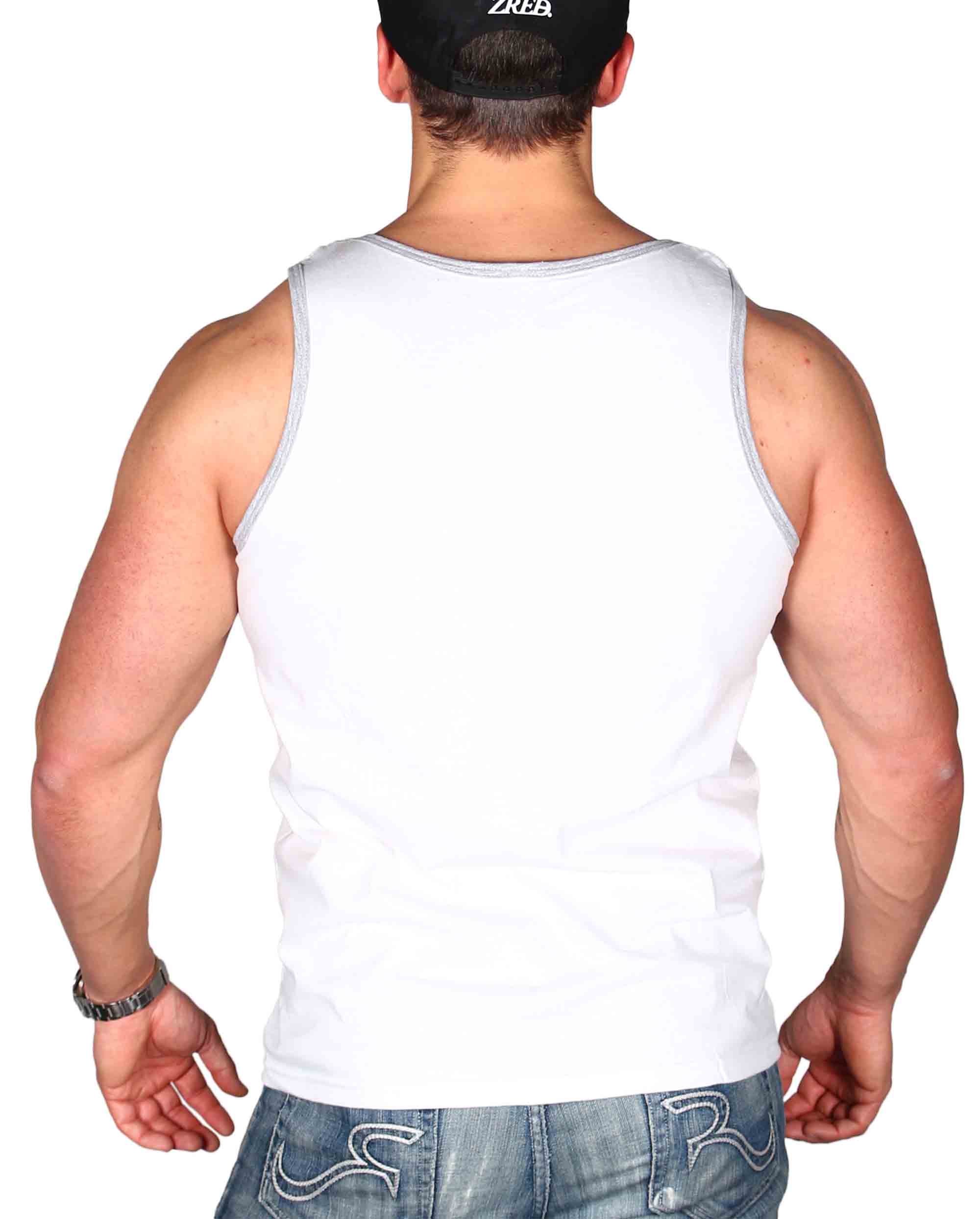Tanktop zet casual  - white/grey - Herren