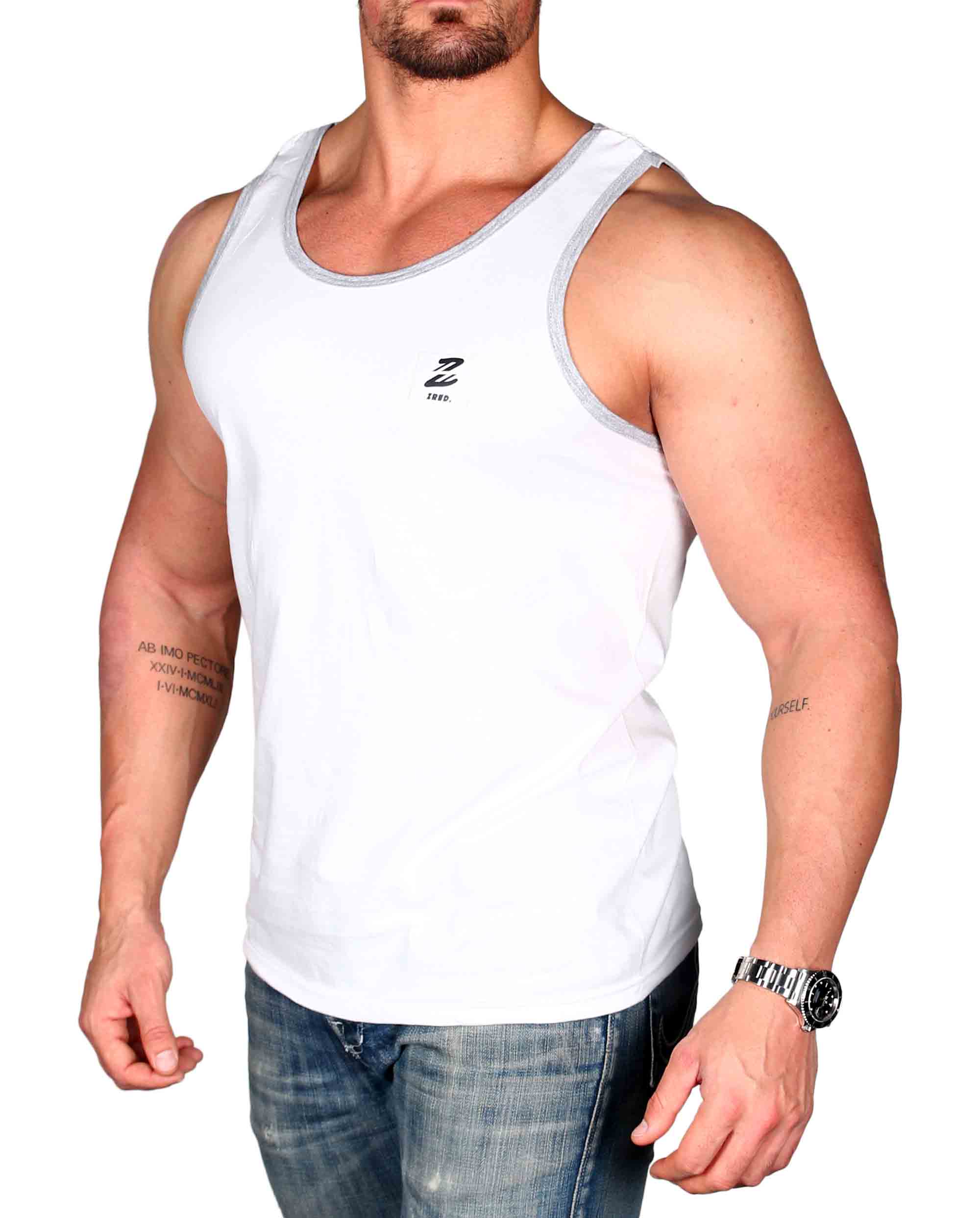Tanktop zet casual  - white/grey - Herren